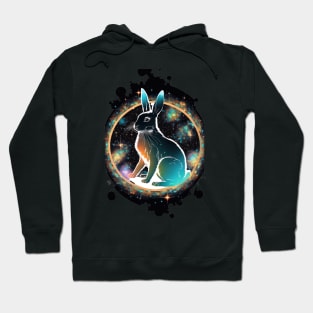Year of the rabbit chinese zodiac sign in space Hoodie